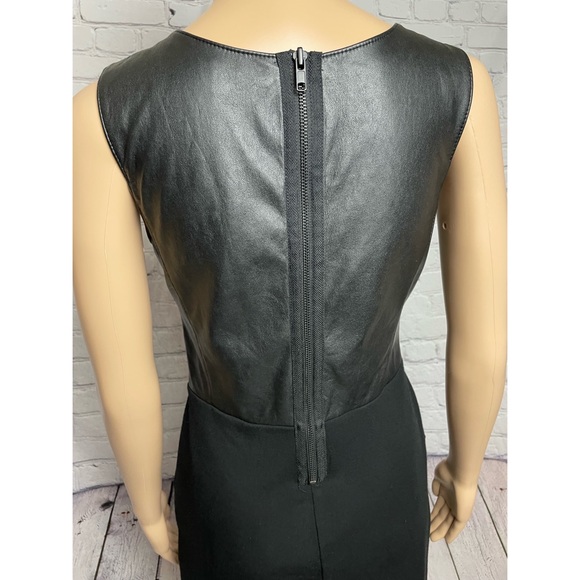 Bailey 44 Eco Leather Not in the Dark Black Dress Size 6 - Picture 11 of 12